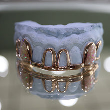 Load image into Gallery viewer, Atown Grillz Rose Gold &quot;Pink Cream&quot; Opal