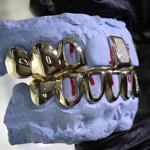 Atown Grillz "Pearl Opal with Gap"
