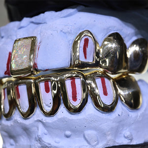 Atown Grillz "Pearl Opal with Gap"
